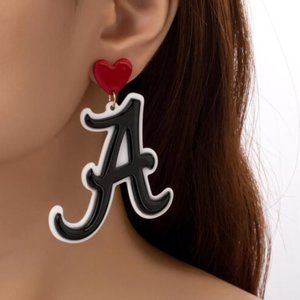 NEW Alabama Crimson Tide NCAA Resin Stud Drop Earrings‎